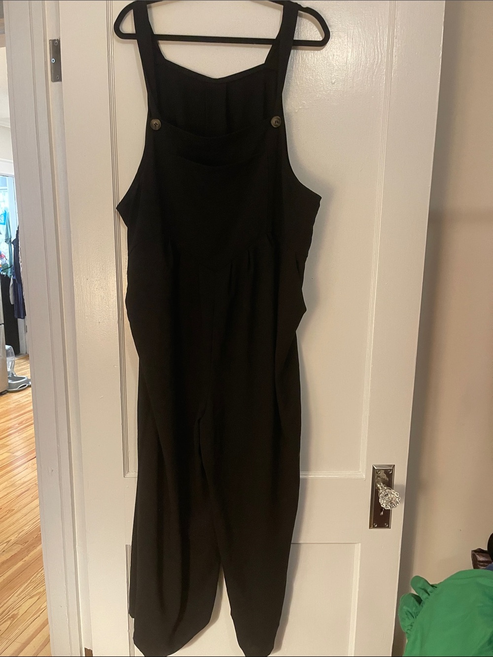 Black Sleeveless Overalls Jumpsuit